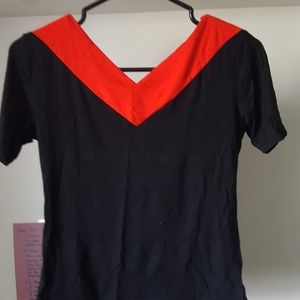 Black and Red Top